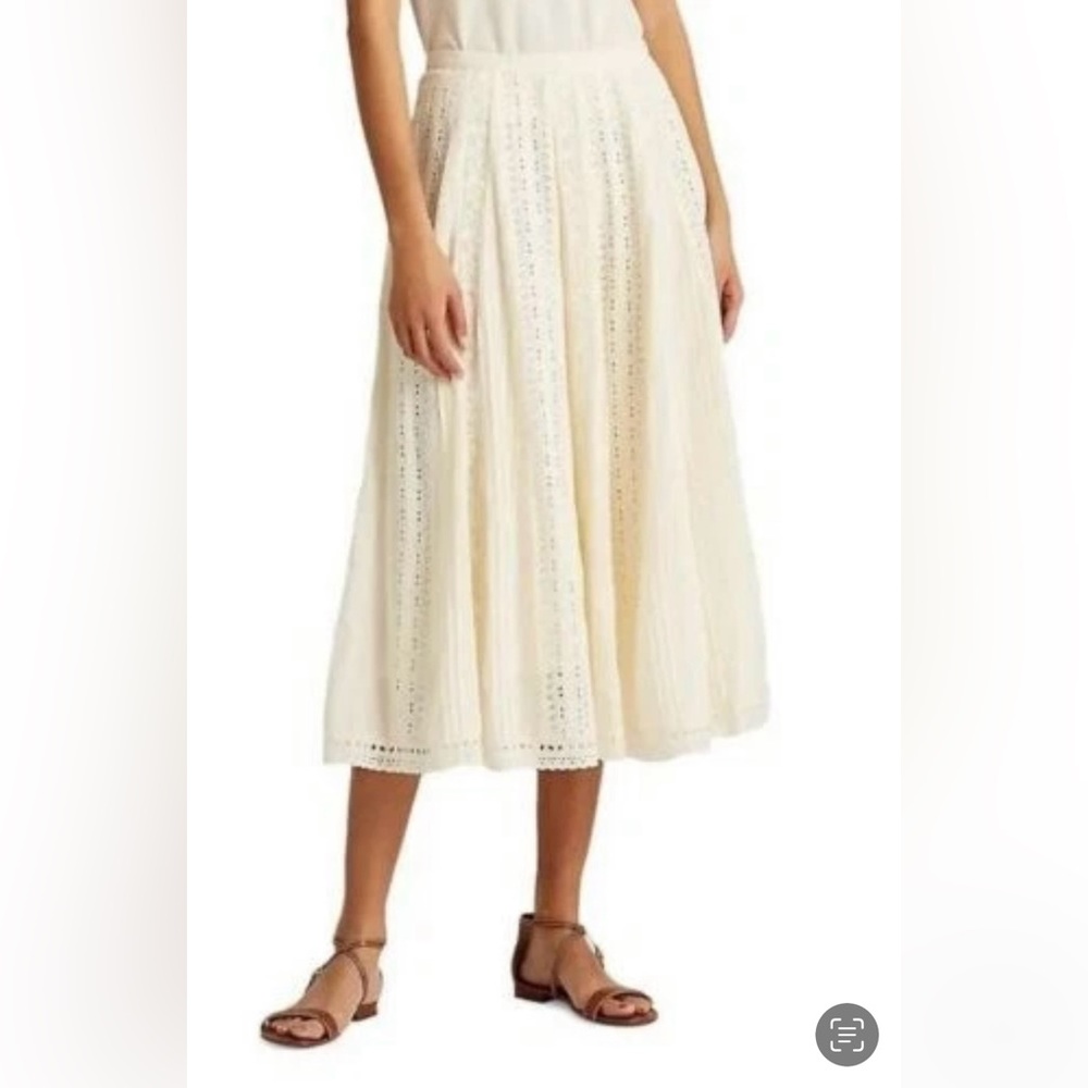 Ralph Lauren Cream Midi Skirt